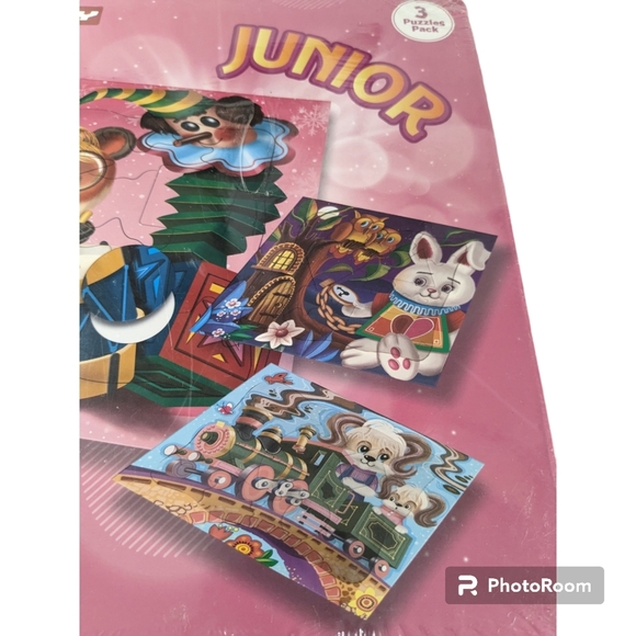 Educational Game for Kids. Junior 3 Puzzle Pack. New - Picture 7 of 10